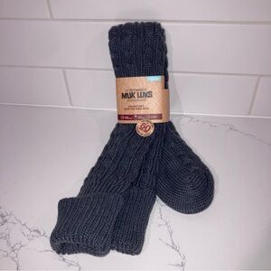 NWT Muk Luks Chunky Knit Over The Knee Socks - size 6-11